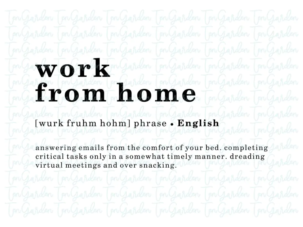 WFH Funny Work From Home SVG