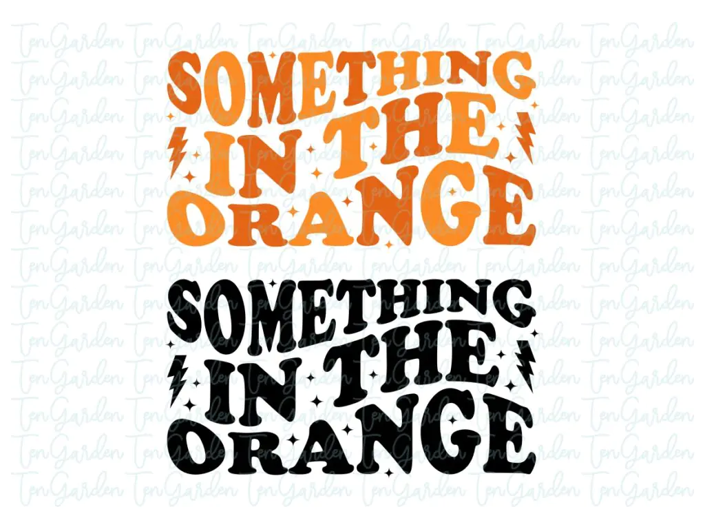 Zach Bryan Something In The Orange SVG, Wavy Font PNG