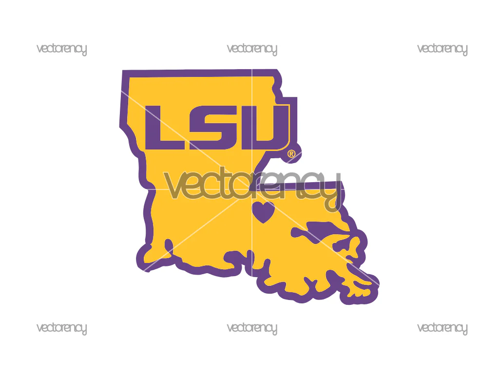 LSU Tigers SVG, NCAA Logo SVG, Sport SVG, PNG DXF EPS Digital File