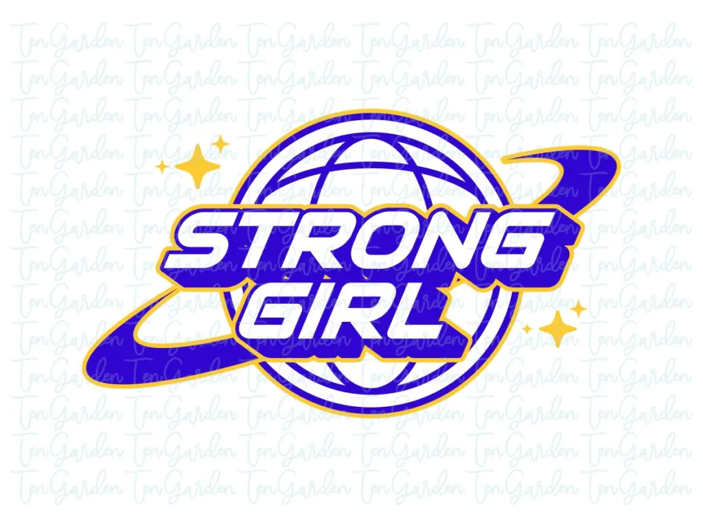 Strong Girl SVG Y2K PNG Vector Download