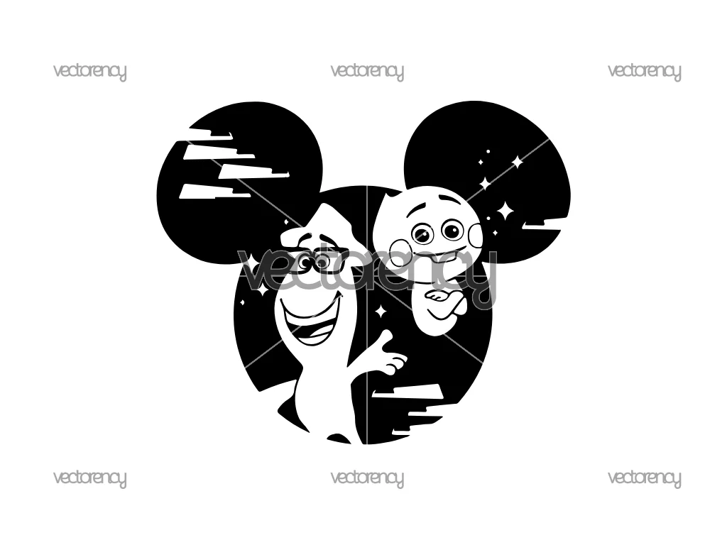 Soul SVG Disneyland Ears Outline Silhouette Vector Cricut