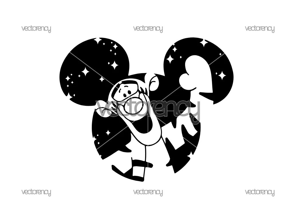 Tigger SVG Cricut Instant Download Vector Disneyland Ears Silhouette