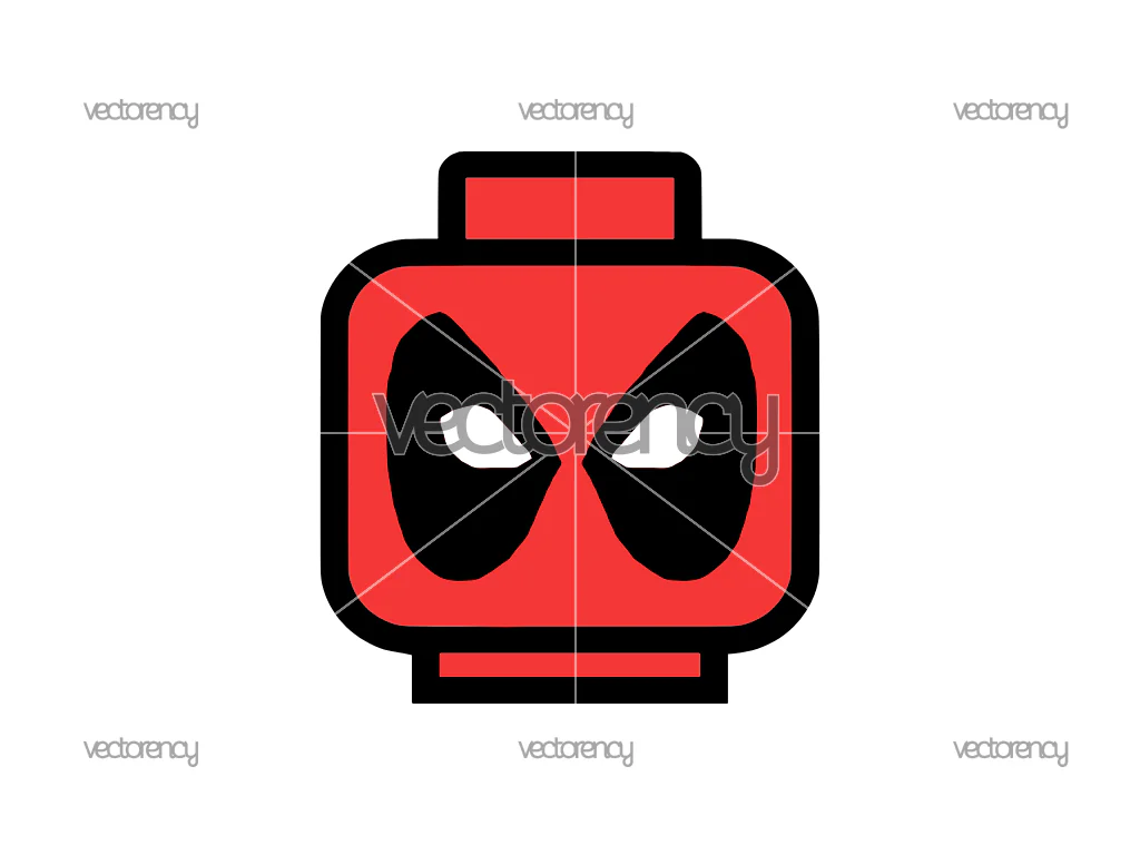 Deadpool Block Lego Vector SVG