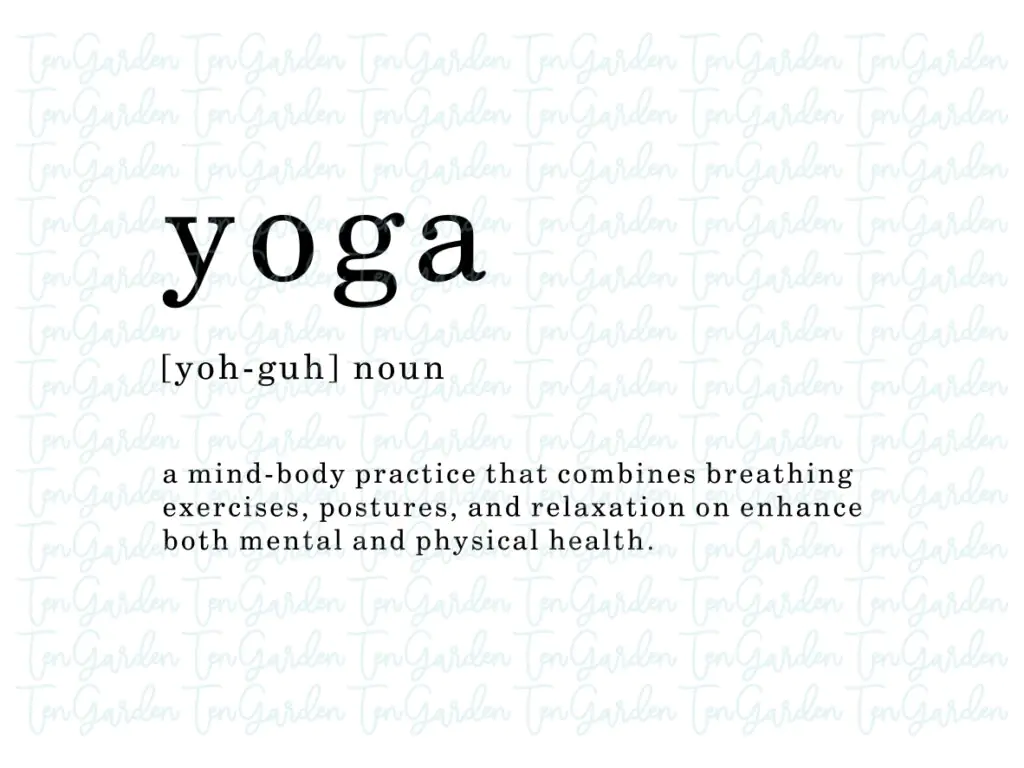 Yoga Definition SVG