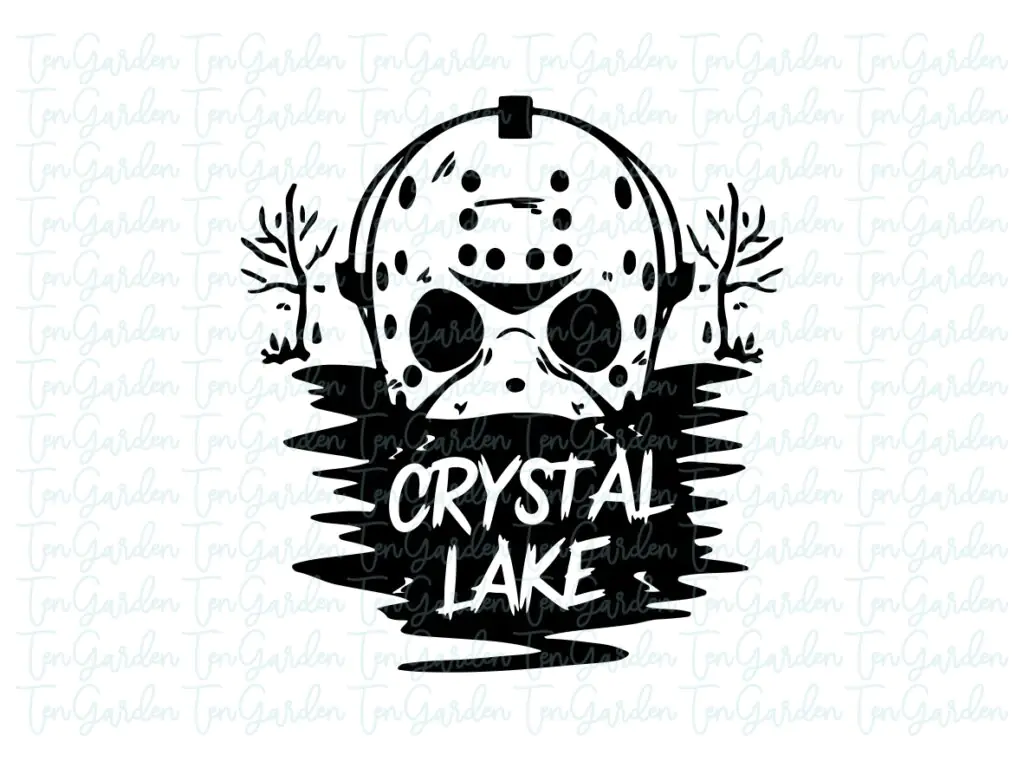 Crystal Lake Friday Jason Voorhees Vector PNG SVG