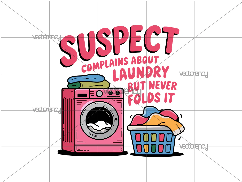 Humorous Depiction of Laundry PNG