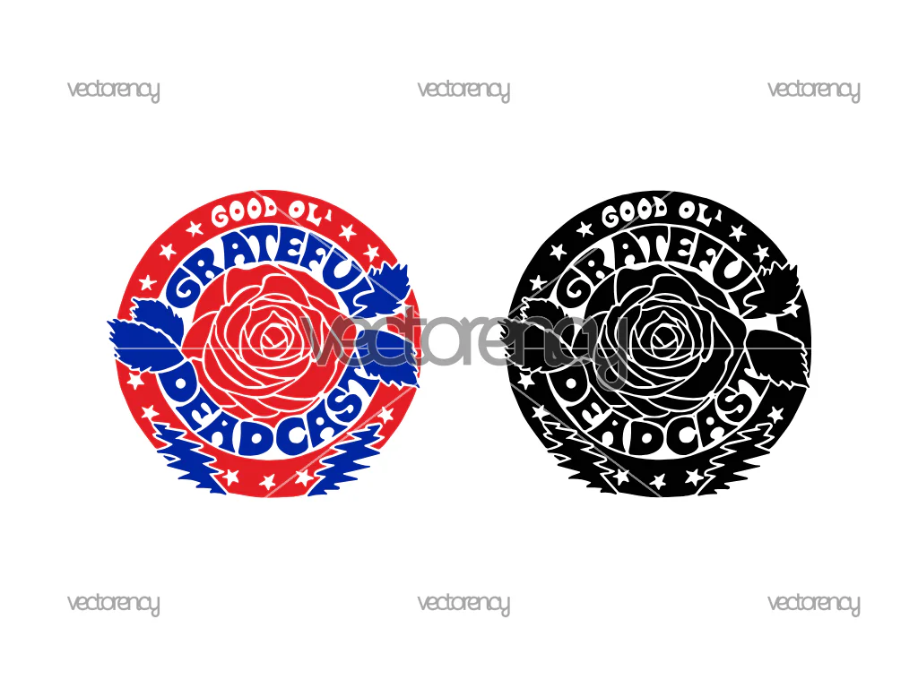 Good Ol Grateful Deadcast SVG, Grateful Dead Logo PNG Vector