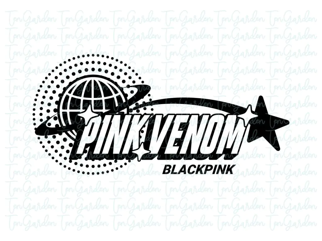 Blackpink Pink Venom SVG Y2K Design Slogan