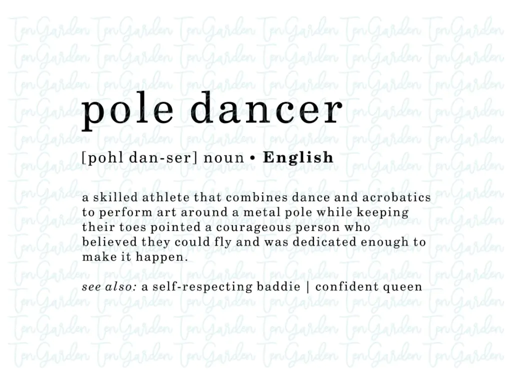 Pole Dancer Definition SVG PNG EPS