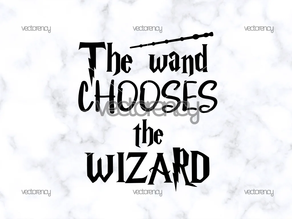 The Wand Chooses The Wizard SVG