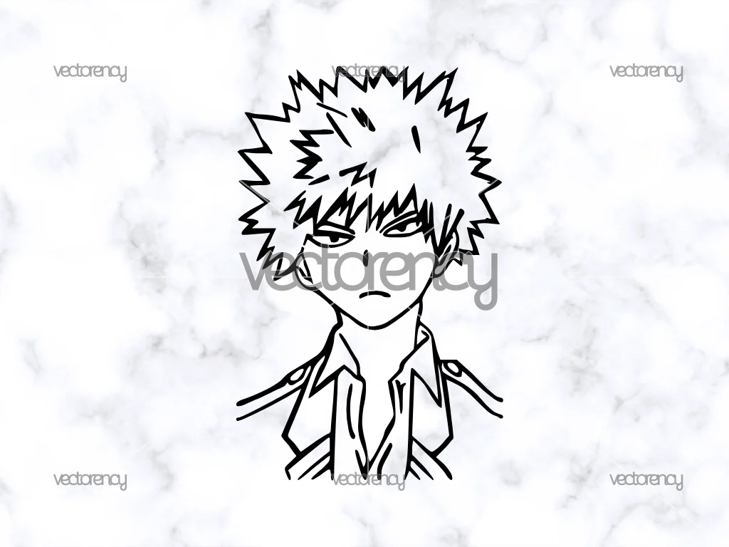 Katsuki Bakugo SVG Free