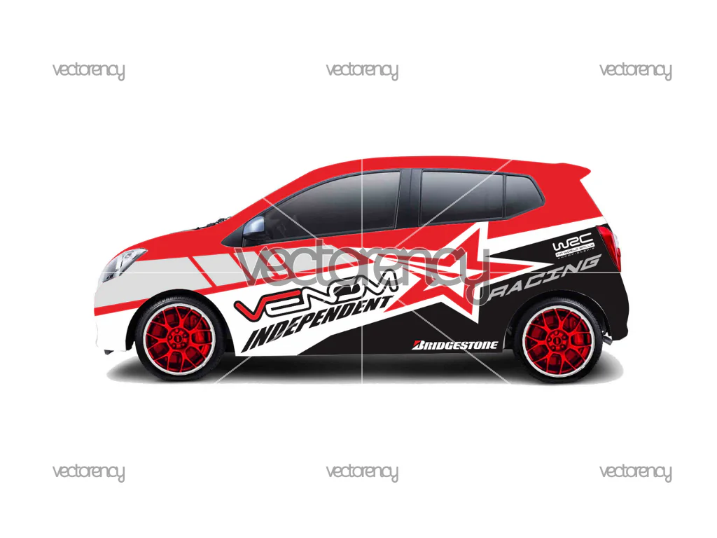 Venom Independent Wrapping Vector File Striping Template