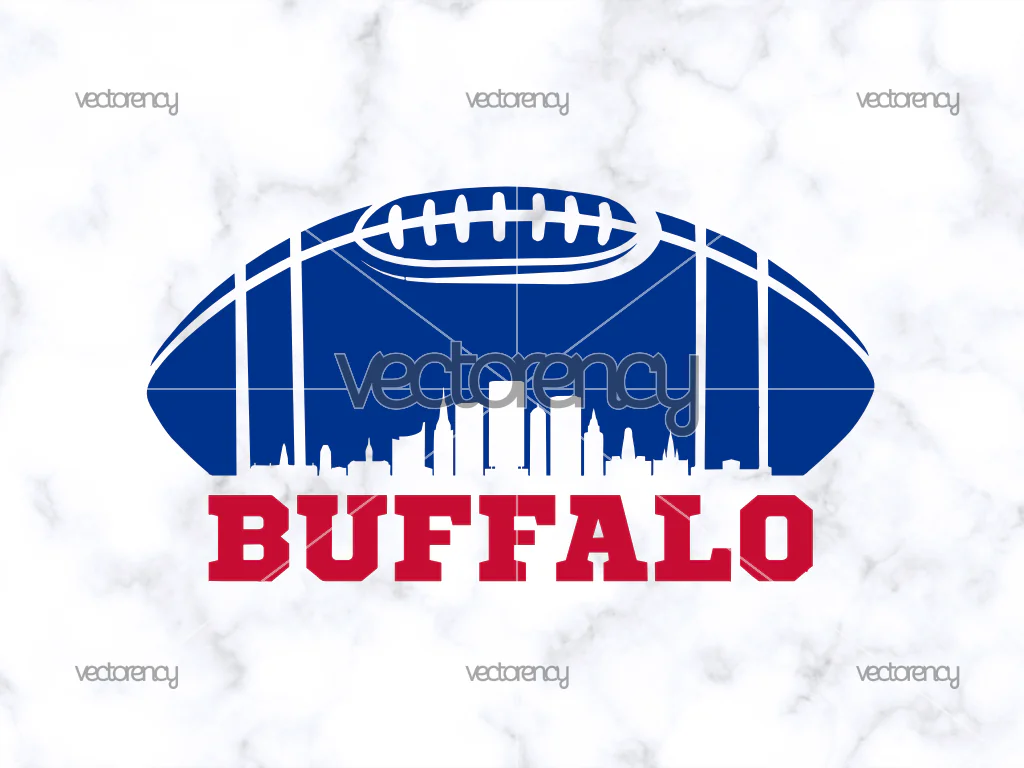 Buffalo Football PNG EPS DXF SVG Files