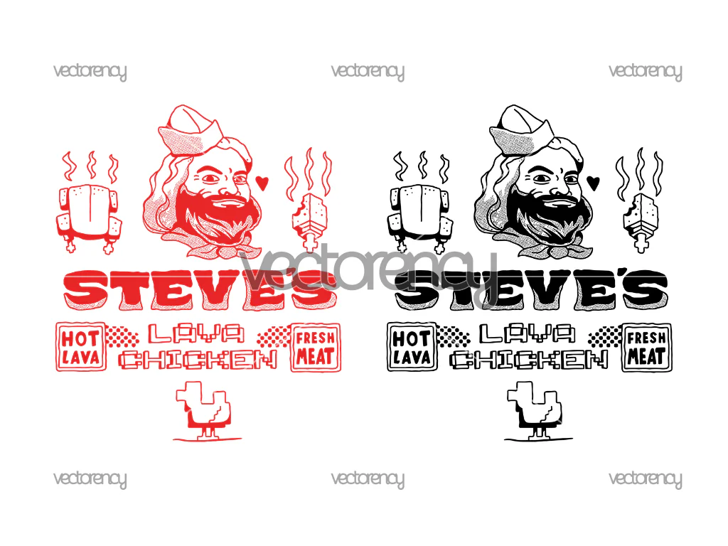 Steve’s Lava Chicken SVG PNG