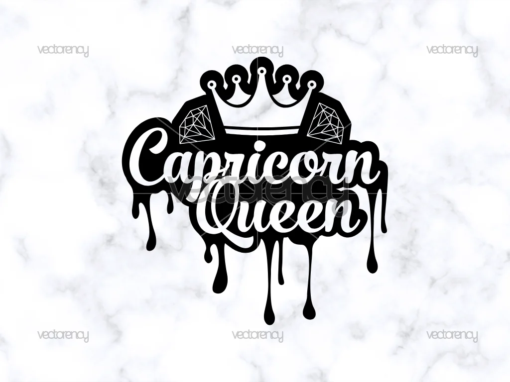 Capricorn Queen Zodiac Shirt Design PNG EPS DXF SVG