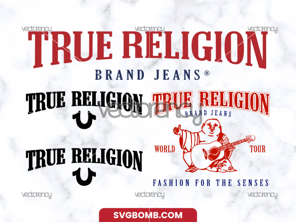 True Religion Logo SVG Vector File, Fashion Brand Jeans – Cricut & Silhouette Cut File